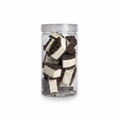 Black White Halva White Background