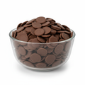Large Milk Chocolate Callets in Glass Bowl