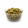 Za'atar Herb Banana Chips – Glass Bowl White Background